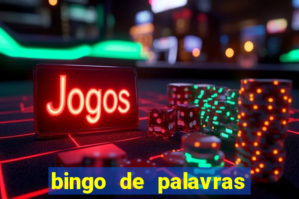 bingo de palavras cha de bebe